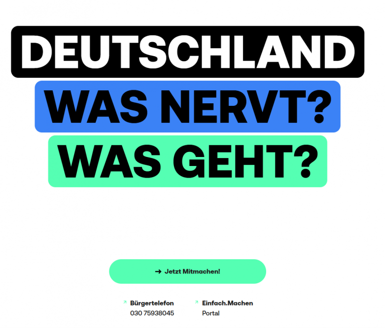 Deutschland, was geht? â Beteiligungsplattform