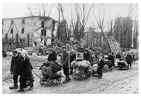 Flüchtlingstreck in Ostpreußen, Winter 1945