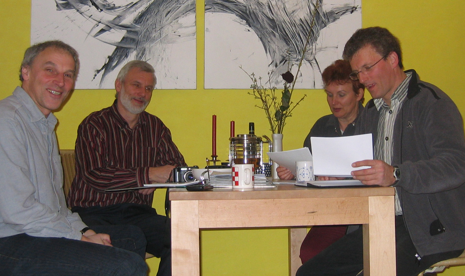Das Kuratorium 2005: Martin, Waltraud, Siggi und Reinhard