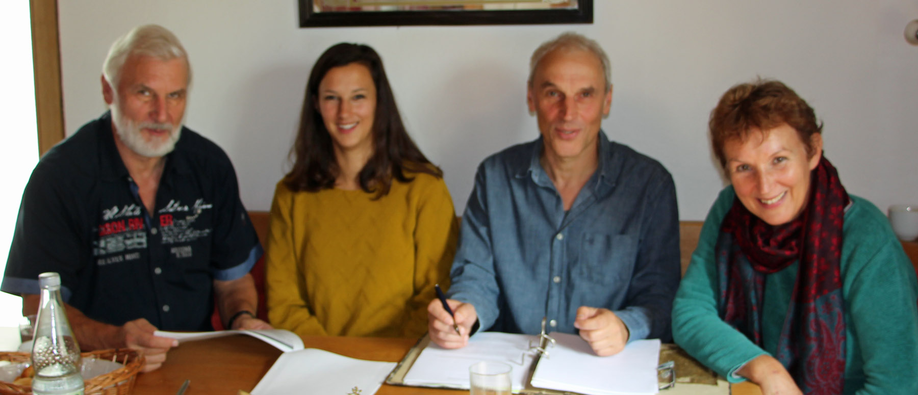 Das Kuratorium 2015: Siggi, Verena, Reinhard und Waltraud