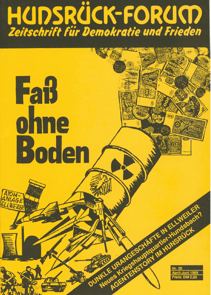 Titelseite des Hunsrück-Forums Nr. 20 von 1988