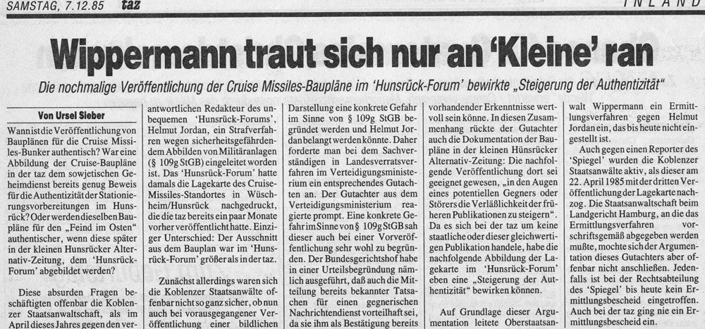 Wippermann traute sich nicht an Spiegel und taz