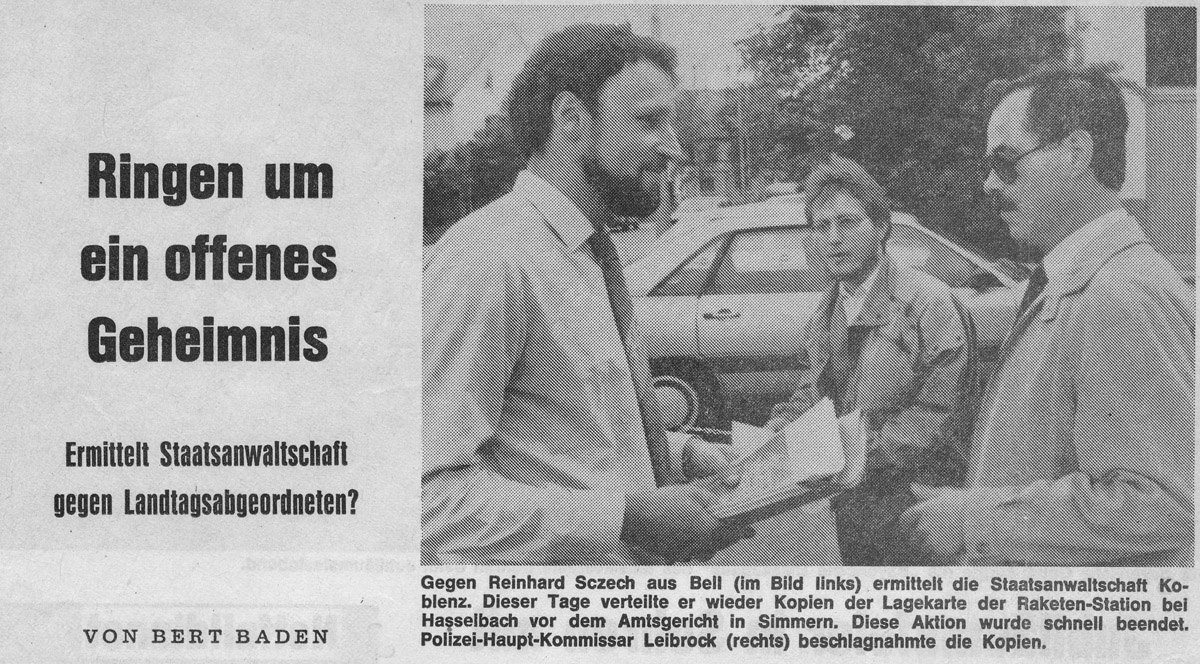 Hunsrücker Zeitung 6. Juli 1985, Foto Werner Dupuis