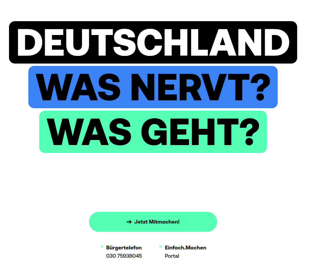 Deutschland, was geht?